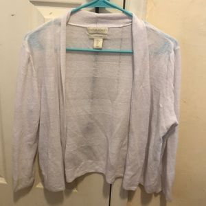 White cardigan